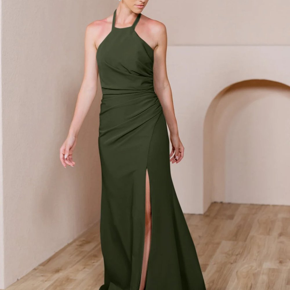 Bridesmaid dress revelry fallon crepe